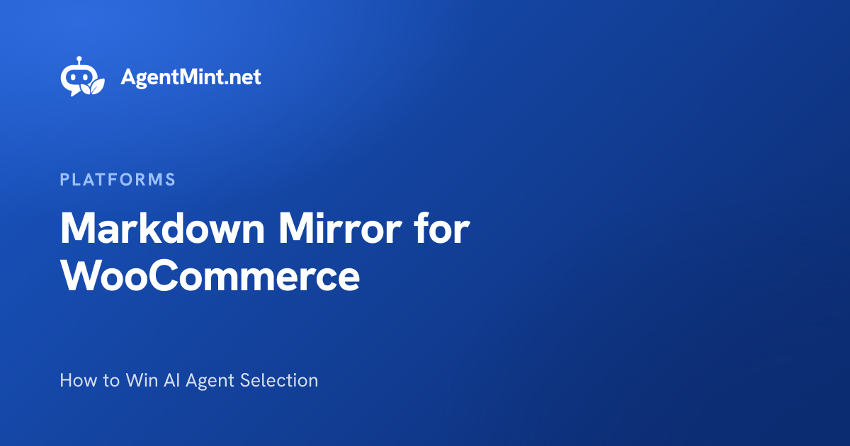 Markdown Mirror for WooCommerce